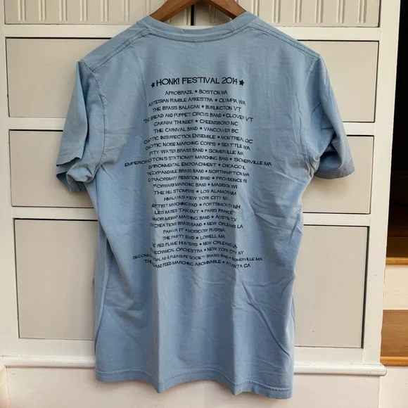 HONK! - Festival of Activist Street Bands 2014 screen printed t-shirt men's M - Picture 2 of 7